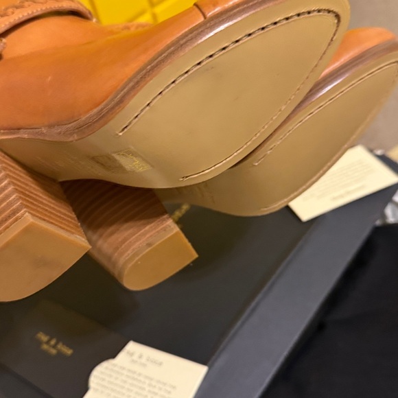 rag & bone Tan Leather Ankle Boots - Picture 11 of 16